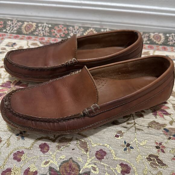 Allen Edmonds Interstate 90 Mens Driving Loafer Shoe Brown Leather size 10 - Picture 4 of 8